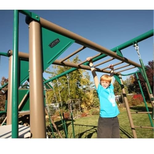 Lifetime Double Slide Deluxe Play Set Earthtone