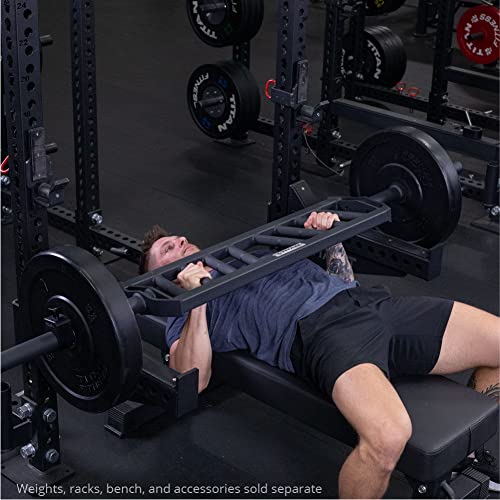 Titan Fitness Hybrid Angled Multi-Grip Olympic Barbell V3, Rated 1,900 LB