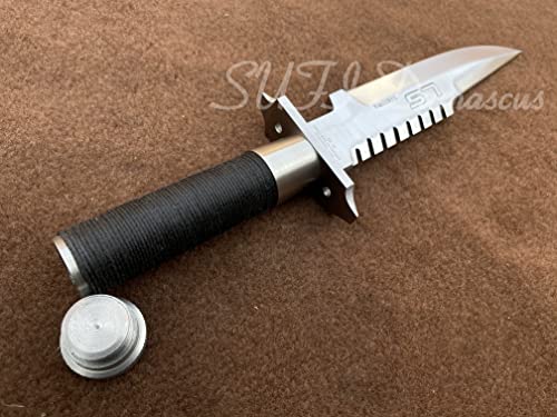 SUFI Custom Handmade 5160 Spring Steel Commando Bowie Tactical Knife