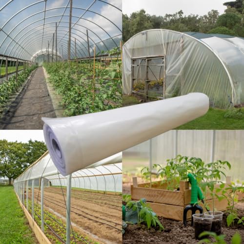 Farm Plastic Supply 4 Year Clear 6 Mil Greenhouse Plastic Sheeting Clear 40' x 100'