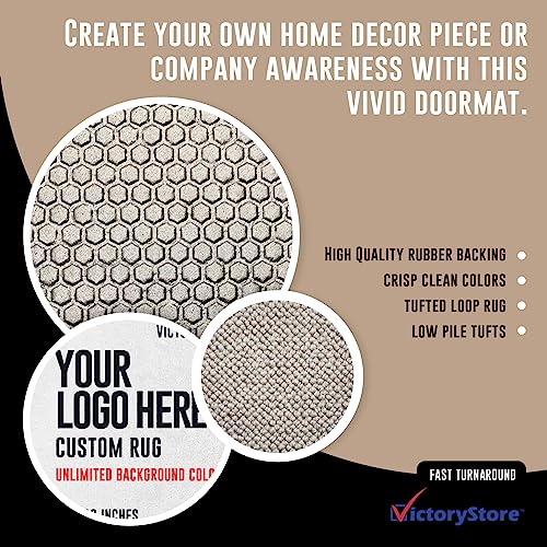 VictoryStore Custom Doormat 24x36 Inches Full Color Print Customizable
