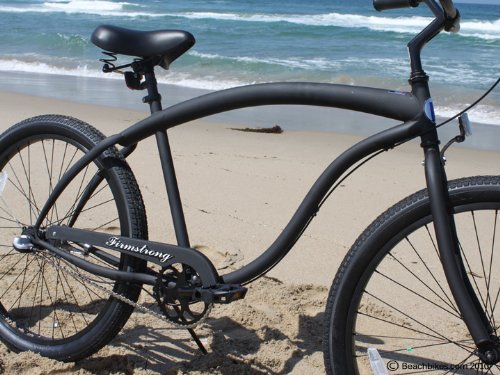 Firmstrong Bruiser Man 3-Speed Beach Cruiser Bicycle Matte Black