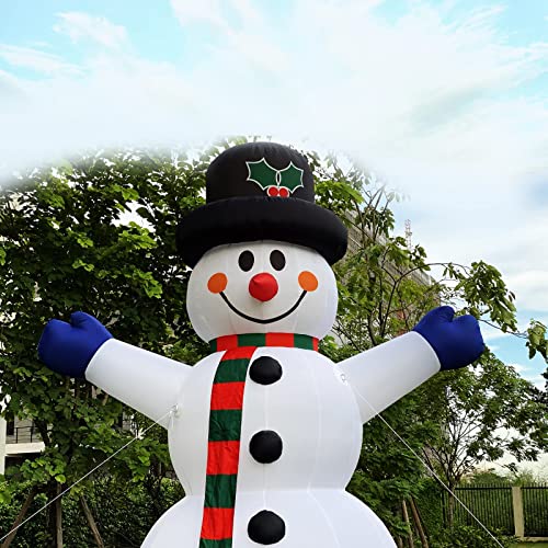 OZIS Giant 40Ft Premium Inflatable Snowman with Blower White