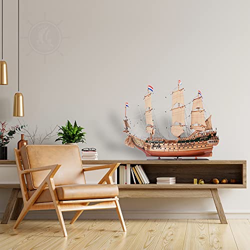 Old Modern Handicrafts Friesland Tall Ship Model Red