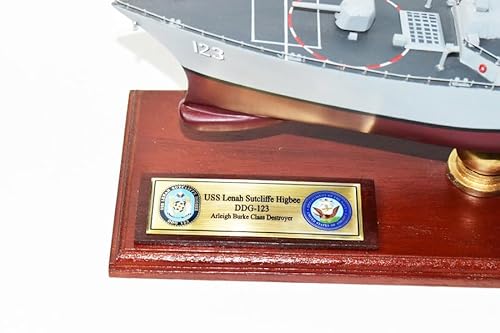Squadron Nostalgia LLC USS Lenah H. Sutcliffe Higbee DDG-123 24-Inch Mahogany Model