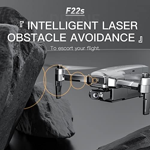 GEPAS SJRC F22s 4K PRO Drone with EIS Camera and Laser Obstacle Avoidance Gray