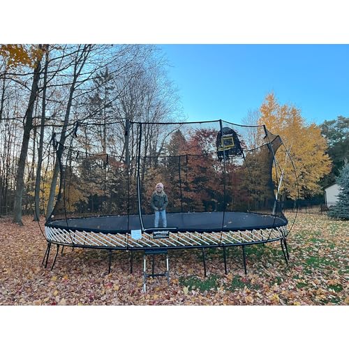 Springfree Jumbo Oval Trampoline 12x19 ft Black