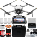 DJI Mini 4 Pro Folding Drone Fly More Combo Plus with RC 2 Remote, 4K HDR Camera, Under 249g, 3 Batteries, Hard Case & Lens Bundle