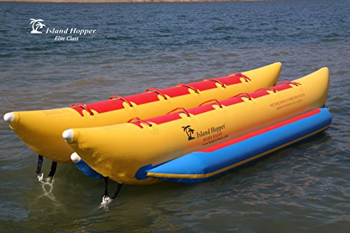 Island Hopper 10-Passenger Elite Class Side By Side Heavy Commercial Dual Directional Banana Boat Yellow