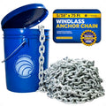 Five Oceans Marine Grade Windlass Anchor Chain 5/16 inch x 75 Ft Steel