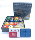 Aramith Tournament Pool Balls Set - 2-1/4" Diameter Pro Quality - Free 12 Pack of Master Chalk