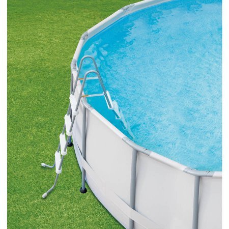Summer Waves Elite 16' x 48" Round Metal Frame Pool with Deluxe Accessories White