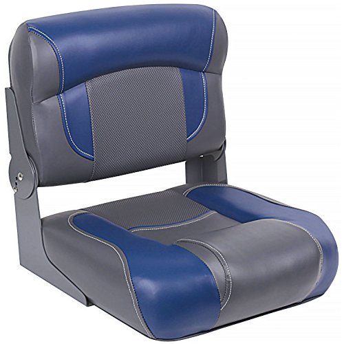 DeckMate Boat Seats 61" Bass Boat Seats Charcoal & Blue