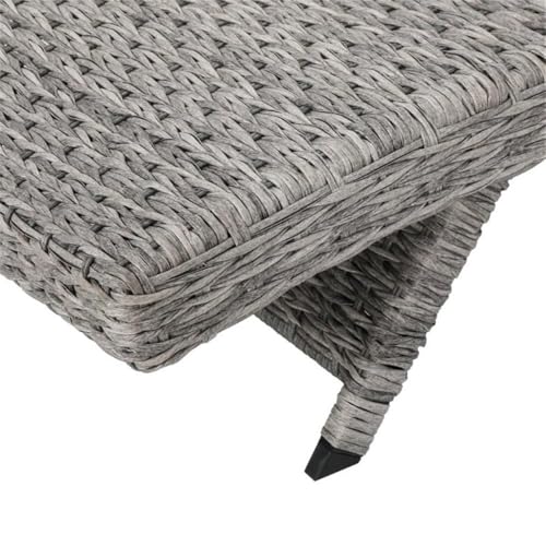 Noble House Crete Outdoor Aluminum Chaise Lounge Set of 4 Grey