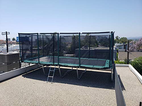 Galactic Xtreme Happy Pro Rectangle Trampoline 10x23 Green and Black