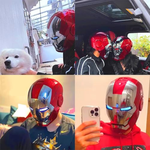 Tarrshiney Electronic Mark 5 Helmet Silver Voice-Controlled Cosplay Prop