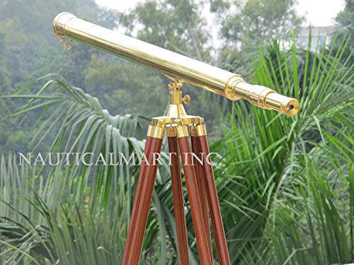 NauticalMart Solid Brass Harbormaster Telescope 40" Case Pack of 6