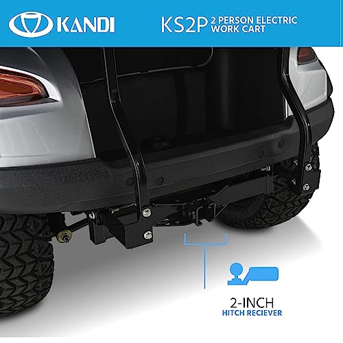 Kandi America Electric Cart 2 Passenger Silver