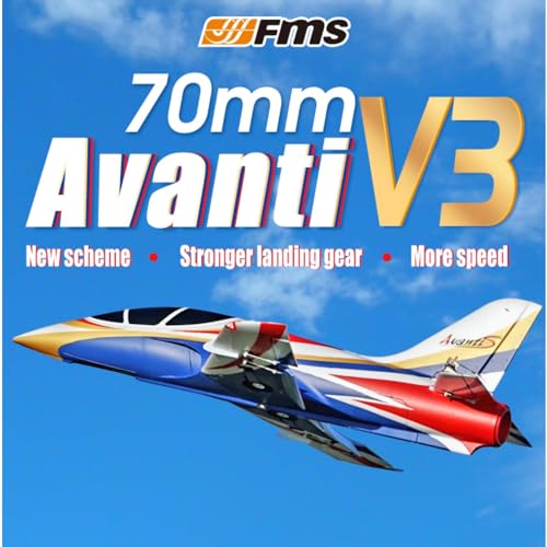 Fms 70mm Avanti V3 EDF RC Jet PNP Gold