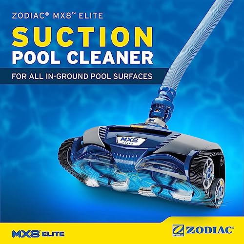 Zodiac MX8 Elite Suction Pool Cleaner with Cyclonic Leaf Canister Blue
