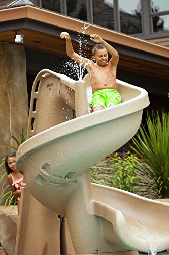 S.R. Smith Pool Slide For In-Ground Pool Gray Granite
