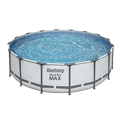 Bestway Steel Pro MAX 16ft Round Above Ground Pool Set Silver