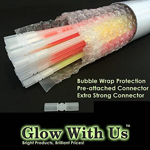 Glow With Us 1200 Glow Stick Necklaces Bulk Assorted Colors