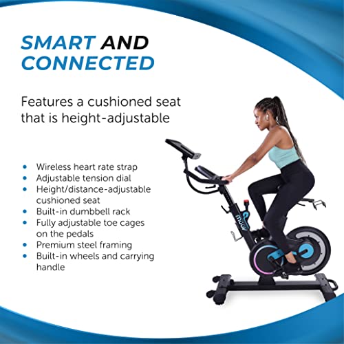 Stamina müüv Bike Exercise Bike with Wireless Bluetooth Smart Mount Black