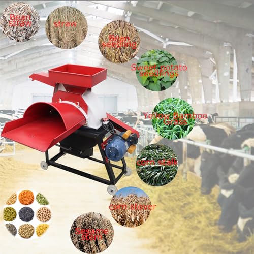 INTSUPERMAI Grass Chopper Pulverizer 220V Red