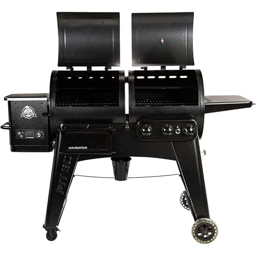 PIT BOSS PB1230 Pellet/Propane Combo BBQ Black