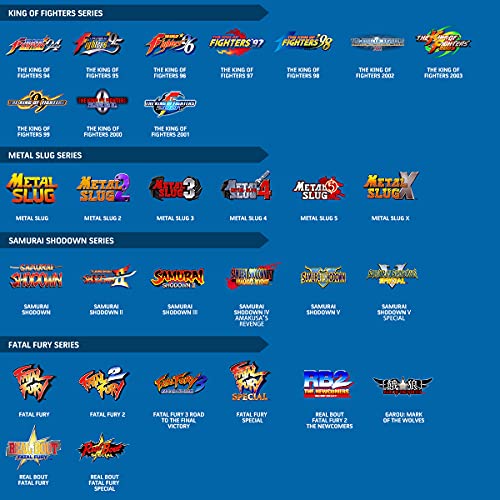 UNICO NEOGEO MVSX Arcade with 50 SNK Retro Games, 17" Screen Red