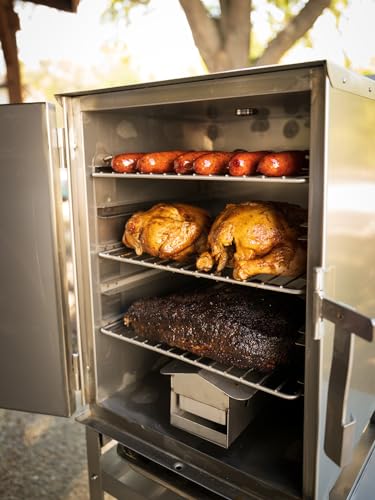 Smokin Tex Pro 1400 Electric Smoker Stainless Steel Silver