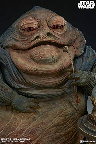 Sideshow Star Wars Jabba The Hutt Throne Deluxe 1/6 Scale Figure Olive Green