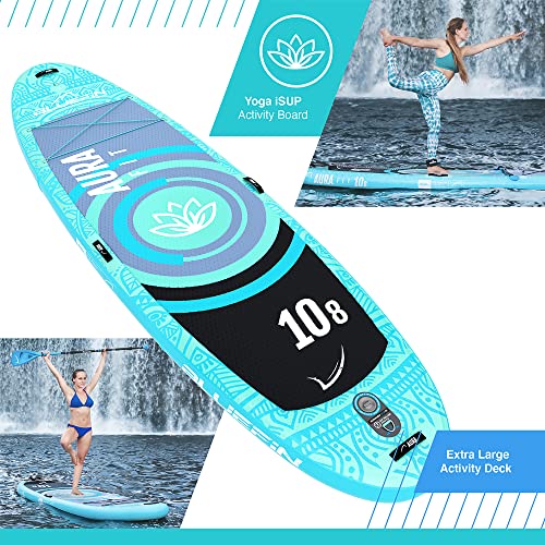 Bluefin SUP 10′8″ Aura FIT Stand Up Paddle Board Kit Blue