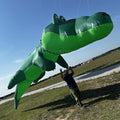 Yingfeida Large 10m Green Crocodile Inflatable Kite Ripstop Nylon