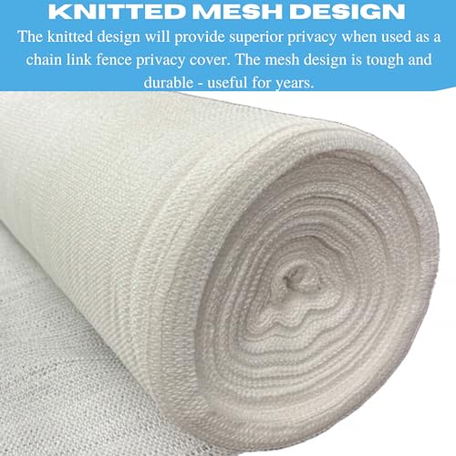 Farm Plastic Supply VBS White Shade Cloth 50% Mesh Fabric Green 12' x 300'