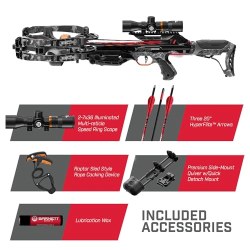 BARNETT Raptor BCX Tactical Crossbow with Illuminated Scope Camo