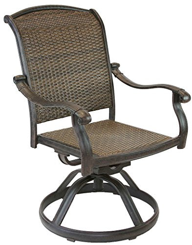 Patio Land Santa Clara Outdoor Dining Set of 8 Chairs Dark Bronze