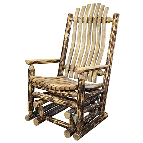 Montana Woodworks Glacier Country Glider Rocker Brown