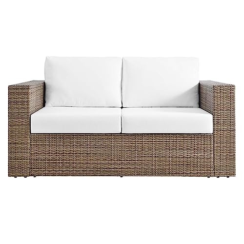 Modway Convene Love Seat Cappuccino White