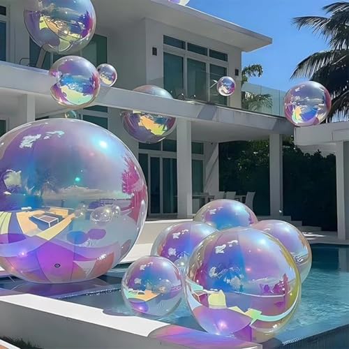 EJIA Inflatable Mirror Ball 6pcs Colorful Disco Balls