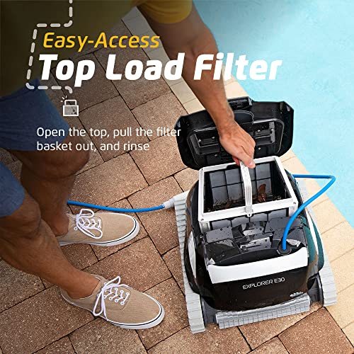 Dolphin Explorer E30 Wi-Fi Robotic Pool Vacuum Cleaner Black