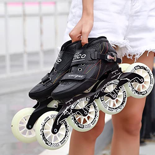N\C Carbon Fiber Inline Speed Skates Blackcomplete3
