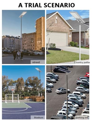 RORA&YANEAR 40W Intelligent Solar Street Light Aluminum Alloy Solar Energy