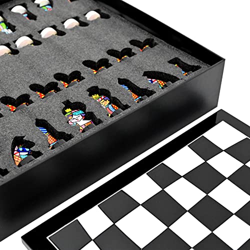 BRITTO Luxury Chess Set Enamel Painted Multicolor