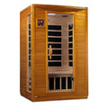 Dynamic Saunas Andora 2 Person Low EMF Infrared Therapy Sauna Dark Honey Stain