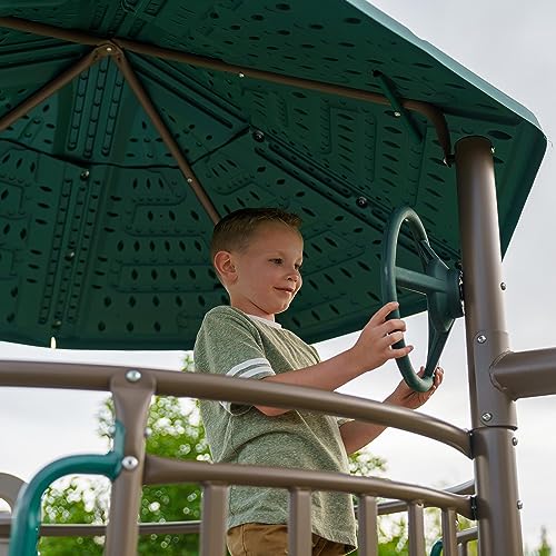 Lifetime Adventure Tower Swing Set Playset Earthtone