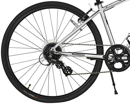 Dynacraft Alpine Eagle 700C 40CM Aluminum Frame Hybrid Bike Silver