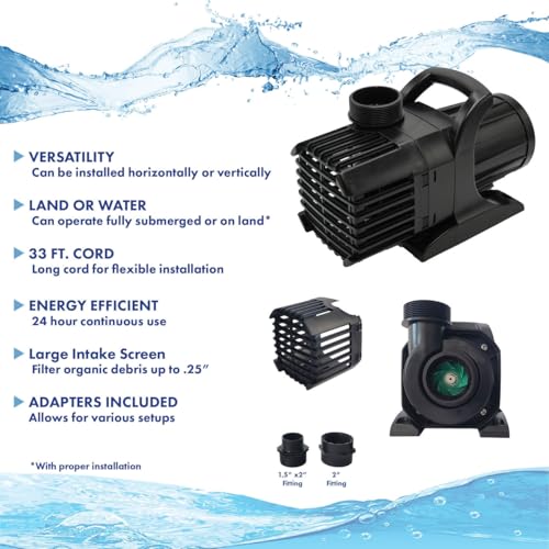 HALF OFF PONDS Savio Signature 5200 Complete Water Garden and Pond Kit Black