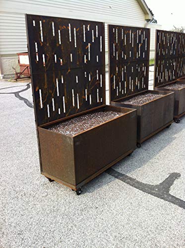 Nice Planter Corten Screen Trough Frost Gray